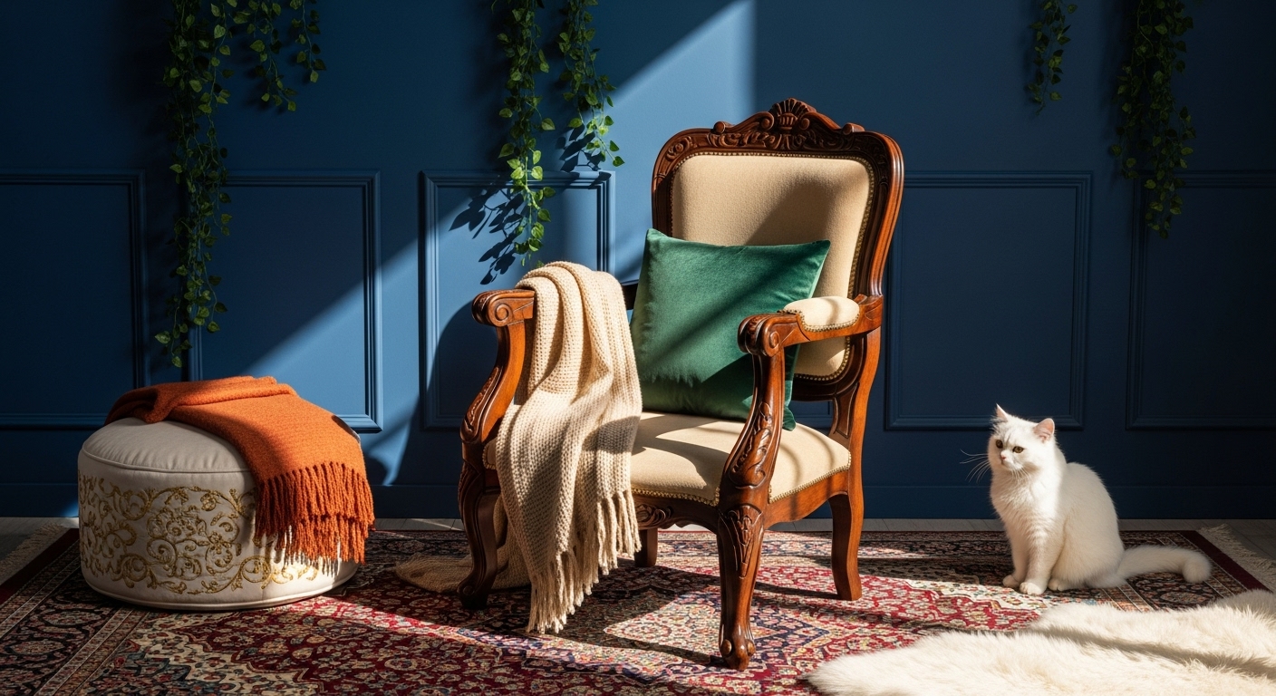 Beautiful modern living room with stylish décor and furniture